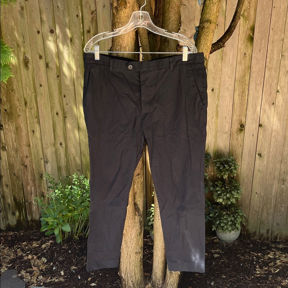 All Saints Men Charcoal Chinos